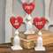 Be Mine Wooden Heart Pedestals, 3 Asst.