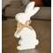 #90998 Distressed Cream Standing Chunky Bunny