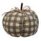 Gray Buffalo Check Pumpkin - Large;