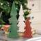 #35207 Distressed Wooden Christmas Color Trees, 3/Set