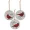 Cardinal Sentiment Ornaments, 3 Asstd.