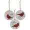 Cardinal Sentiment Ornaments, 3 Asstd. #35575