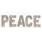 PEACE Cutout Letters, 5/Set;