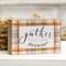Gather Together Plaid Box Sign 91040;