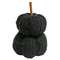 Mini Black Chenille Pumpkin Stack #CS381591