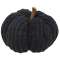 Black Chenille Stuffed Pumpkin 5.75" #CS38241