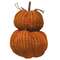Mini Orange Chenille Pumpkin Stack