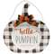 Hello Pumpkin Hanging Buffalo Check Pumpkin #35610