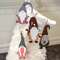 Wooden Winter Gnome Ornaments, 4/Set 35636;