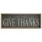 Give Thanks Weathered Framed Sign;