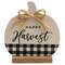 Happy Harvest Buffalo Check Pumpkin