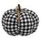 Buffalo Check Stuffed Felt Pumpkin, 8" #CS38181