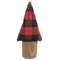 Buffalo Check Christmas Tree on Stump, 7.5"