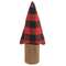 Buffalo Check Christmas Tree on Stump, 9.5"