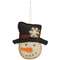 Felt Snowman w/Snowflake Top Hat Ornament #CS38226