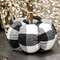 Black & White Buffalo Check Stuffed Pumpkin, 4" CS38231