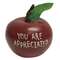 You Are Appreciated Engraved Wooden Apple #13165