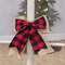 Buffalo Check and Burlap Bow 14446;