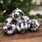 6/Set, Black Buffalo Check Rag Balls 14464;