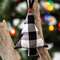 Black & White Buffalo Check Tree Ornament 14731;
