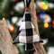 Black & White Buffalo Check Tree Ornament 14731