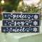 Joy, Peace, Noel Snowflake Mini Stick, 3 Asstd. 35488;