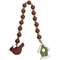 Birdhouse & Cardinal Beaded Ornament