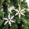 Wood Bead Snowflake Ornament, 2 Asstd. 35670;