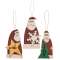 3/Set, Mini Santa Ornaments #35678
