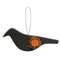 Crow With Pumpkin Wooden Ornament;