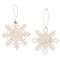 2/Set, Snow & Wish Snowflake Ornaments #35705