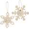 2/Set, Brr & Hope Snowflake Ornaments #35706