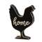 Home Distressed Black Chicken Sitter #35840