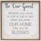 Be Our Guest Framed Sign;