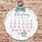 Distressed Christmas Bulb Countdown Calendar w/Star Magnet 65184;