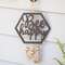 Bee Happy Hanging Wooden Cutout With Beaded Tassels 70097;