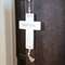 Grateful Cross Wood Ornament w/Beads & Tassel 91073;