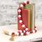Beaded String Red White w/Jute Tassels 91079;