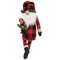 Buffalo Check Long Leg Santa Gnome w/Candy Canes #CS38098