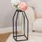 Glass Tube Vase w/Metal Frame, Thin 14501B