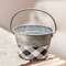 Black & White Buffalo Check Mini Oval Pail 14584A;
