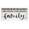 Together We Are One Blessed Family Framed Box Sign