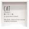 Cat Definition Framed Box Sign #35746