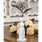 Tall White Spindle Flower Holder 35952