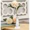 Curvy White Spindle Flower Holder 35954