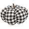 Black & White Gingham Stuffed Pumpkin 6.5" #CS38262