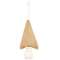 Burlap Christmas Tree Ornament 6"