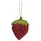 Mini Beaded Felt Strawberry Ornament