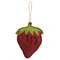 Large Beaded Felt Strawberry Ornament