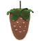 Primitive Painted Stuffed Strawberry 5.25"